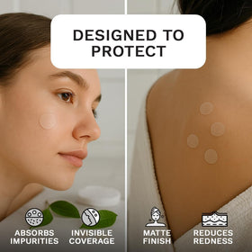 LE GUSHE close-up of sheet with 132 hydrocolloid dots for precision