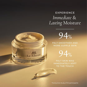 Le Mieux applied to neck demonstrating improved hydration and smoother look
