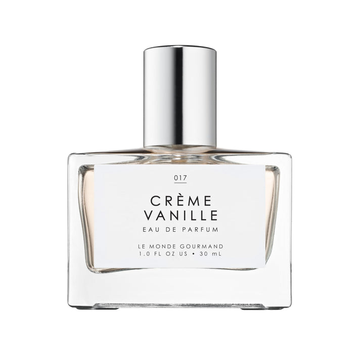 Le Monde Gourmand front bottle view highlighting elegant design and wearable vanilla