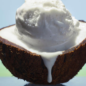 Le Monde Gourmand creamy texture concept evokes lush coconut gourmand warmth
