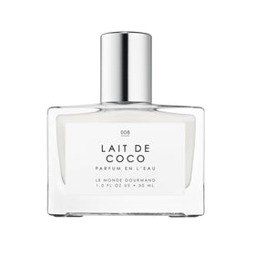 Le Monde Gourmand front bottle shot shows compact travel-friendly perfume