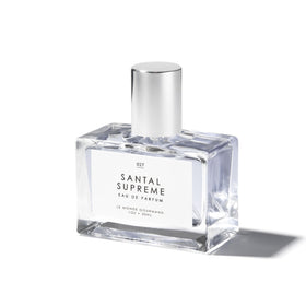 Le Monde Gourmand front bottle shot showing compact travel-friendly design and elegance