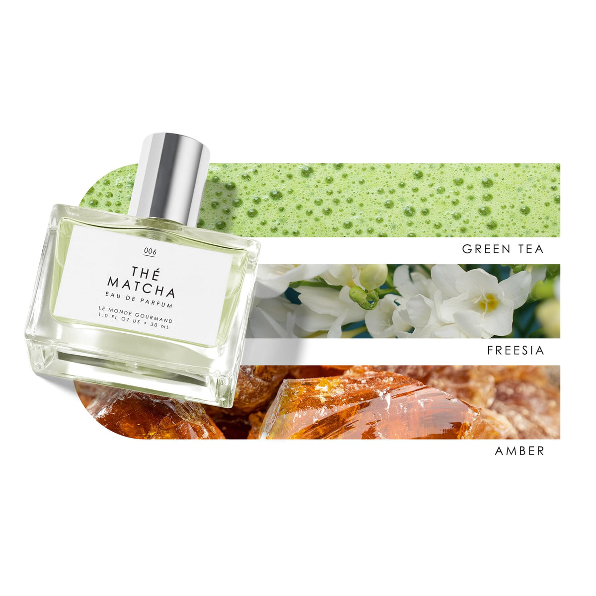 Le Monde Gourmand spray applied from hand demonstrating easy, controlled application