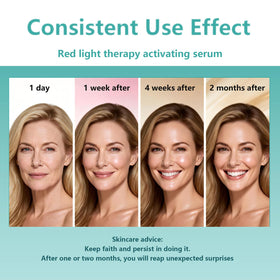 LE SECRET before and after texture comparison illustrating smoother appearance