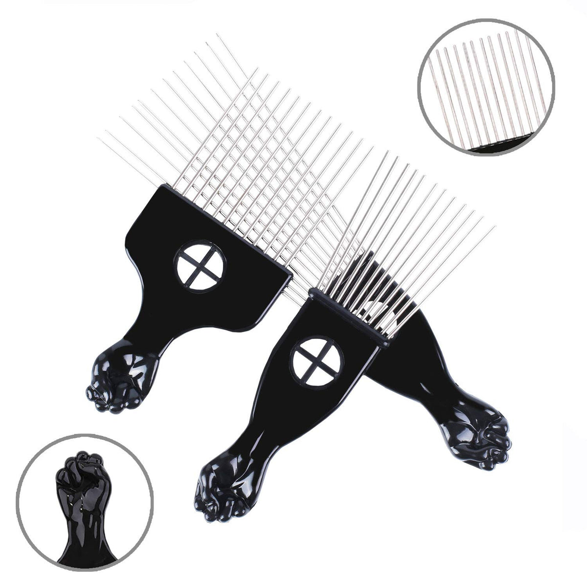 LEADUWAY detail of fist-style handle showing ergonomic grip for styling control