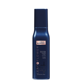 LEAF & FLOWER front packaging of 7 Minute Blowout showing bottle and label benefits