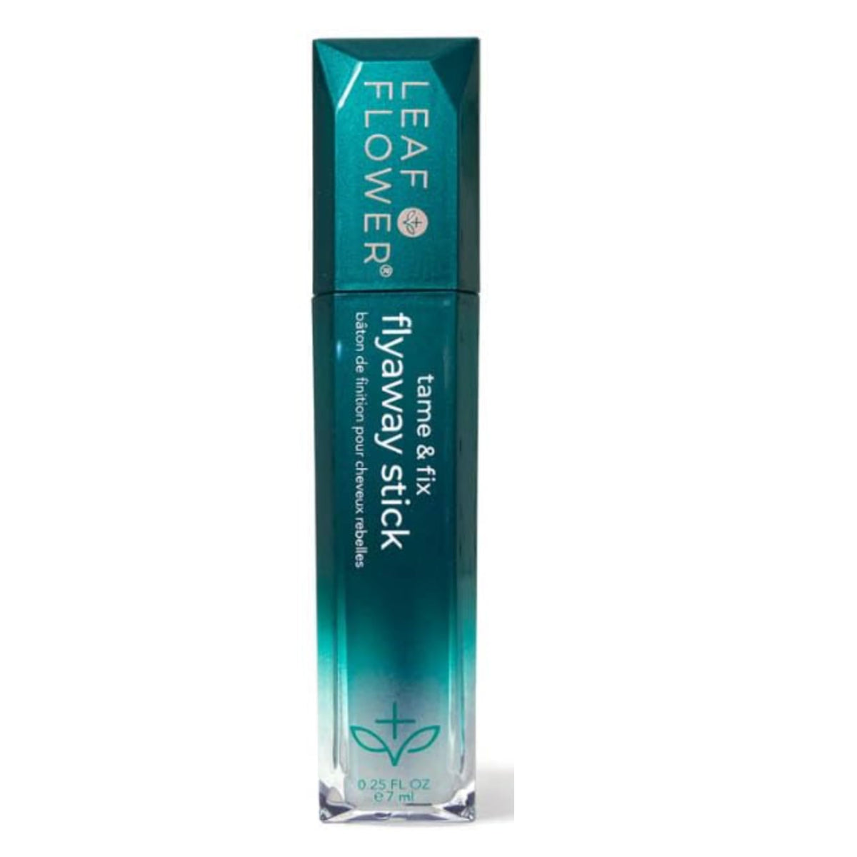 LEAF & FLOWER front packaging showing compact styler for neat hair