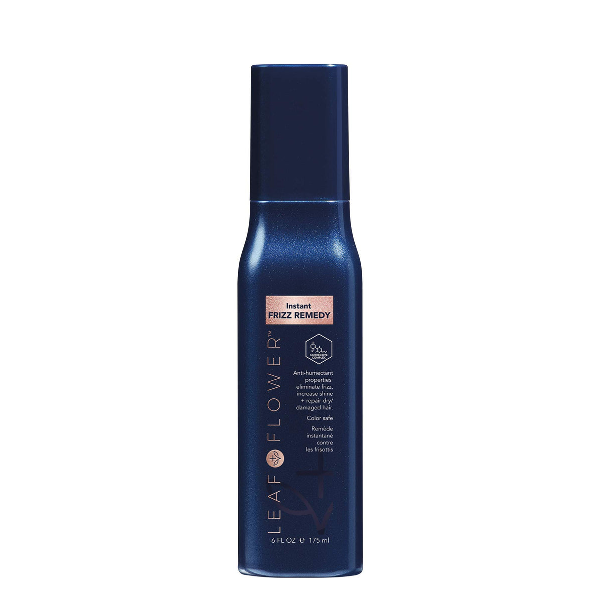 LEAF & FLOWER product in use during blowdry, demonstrating heat activation benefit