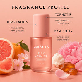 Lebanta applied to model's hair displaying light fragrance and frizz control