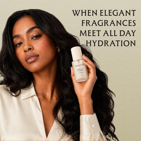 Lebanta mist spray closeup demonstrating fine even mist for fresh hair