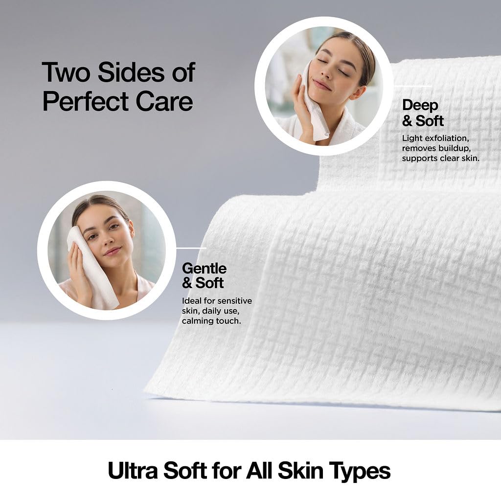 lebogner towel showing dual sides textured and smooth for versatility