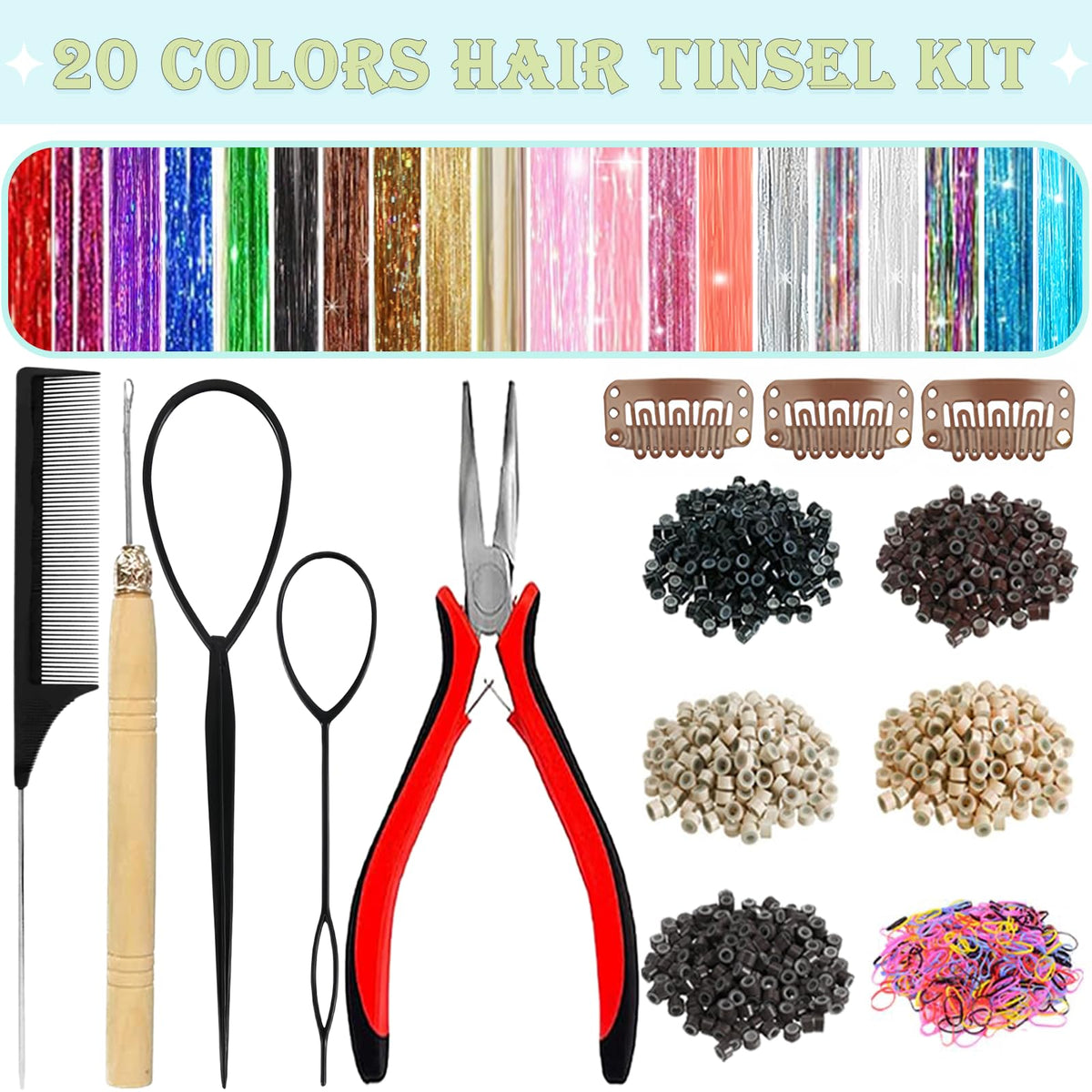 LEDIZE close-up of color array strands highlighting holographic sparkle benefits