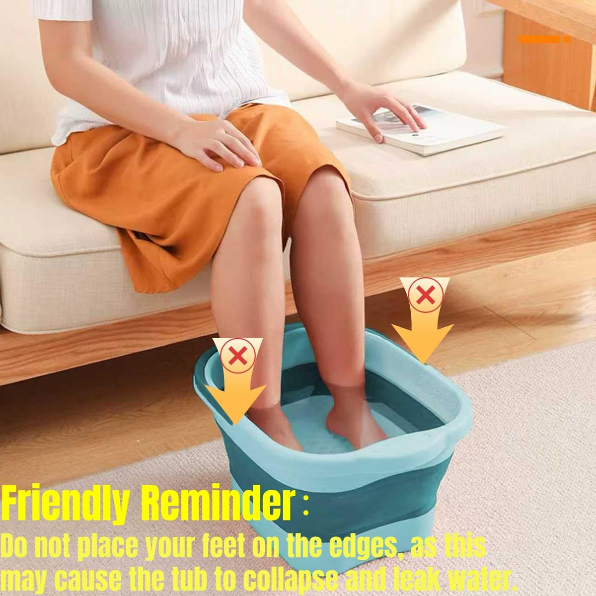 Leemeimei foot bath close-up of acupoint nodes, textured bottom increases comfort