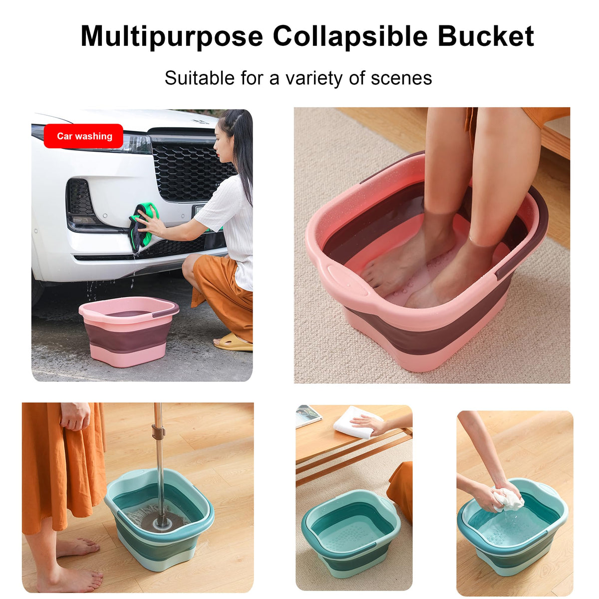 Leemeimei foot bath folded and packaged, convenient storage and travel-ready