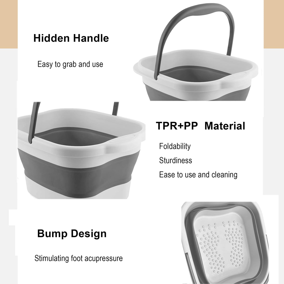 Leemeimei side view with handle, easy to carry and transport