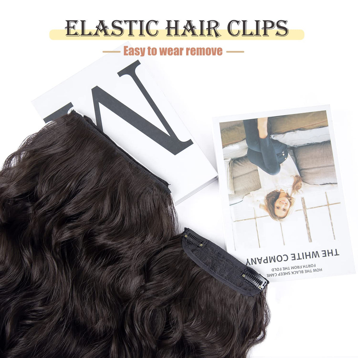 Lifestyle shot of LEEONS extensions styled for evening showing polished look benefit