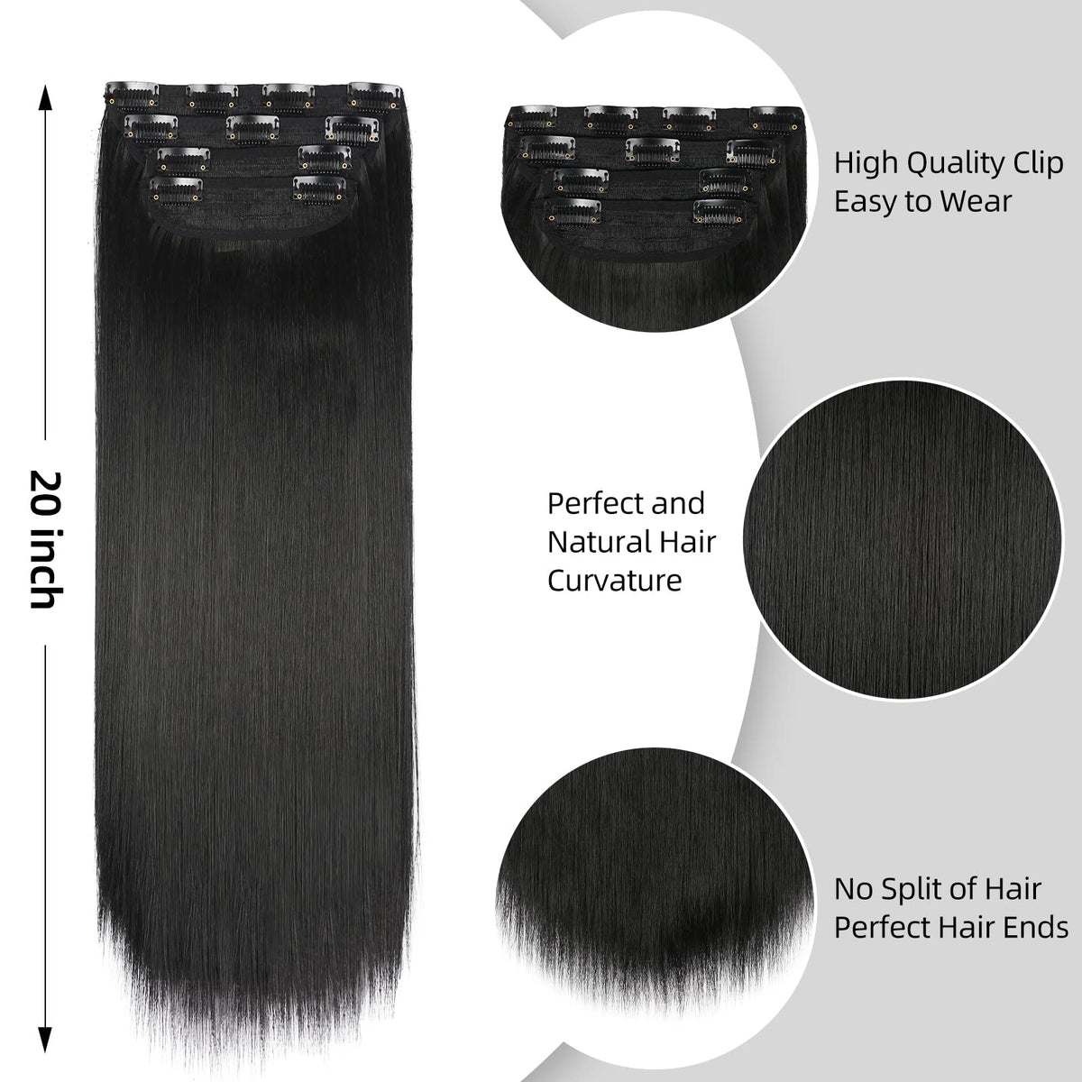 LEEONS side profile of blended extensions displaying seamless integration with natural hair