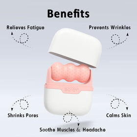 Leeshine dual rollers close-up highlighting smooth surfaces for gentle cooling