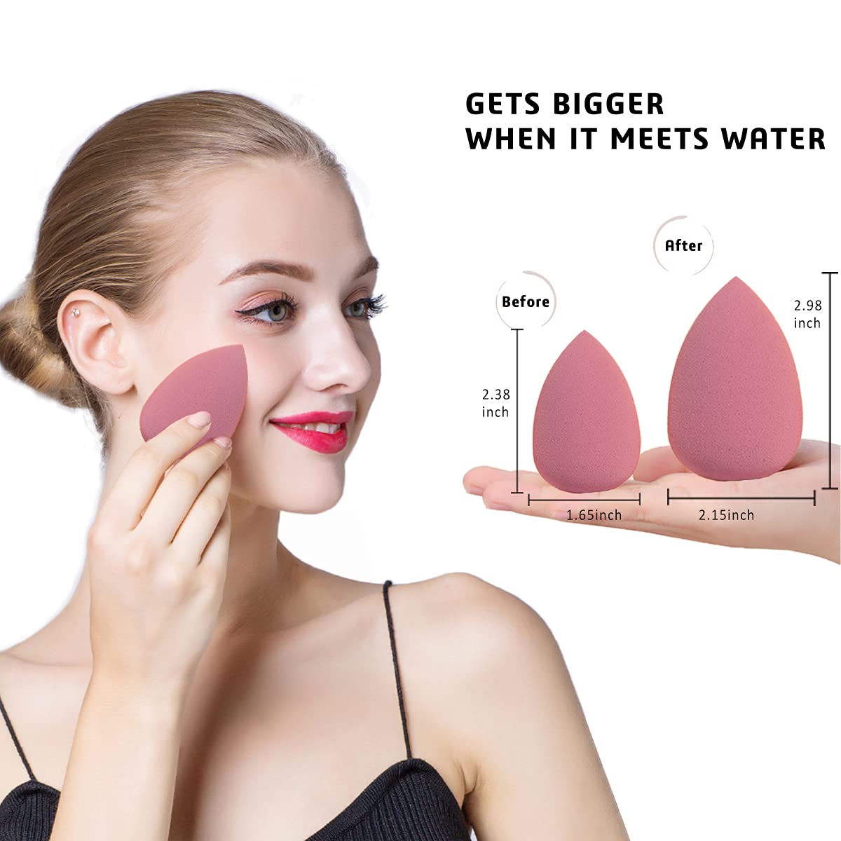 Leeshine egg case open with sponges inside, dustproof travel protection