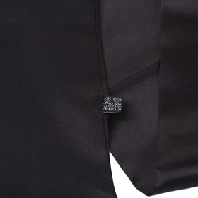 Leeven detail of stitched edges and label, quality stitching for durable use