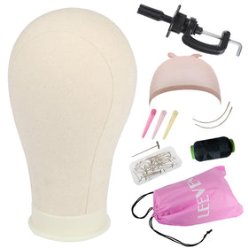 Leeven front view canvas head showing realistic shape and pin-friendly surface