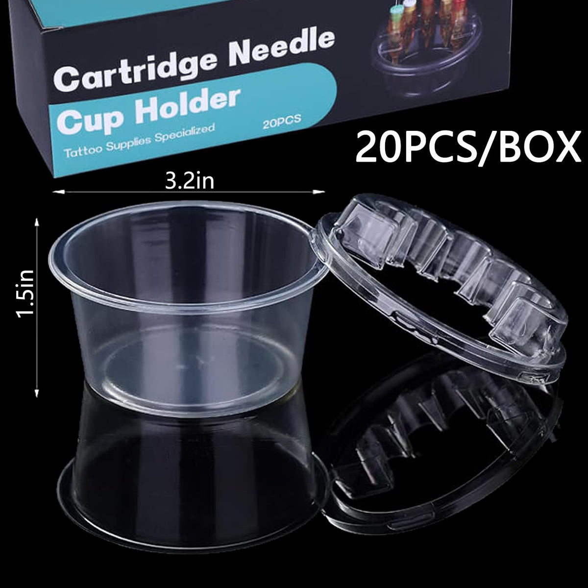 LEEYUKA hive cup next to ruler illustrating compact 2.5×2.1 inch size