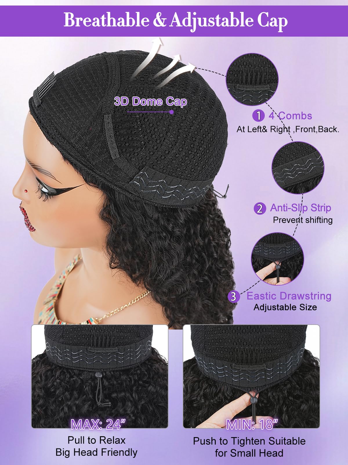 Legendhair headband style worn forward showing protected hairline and styling versatility benefit