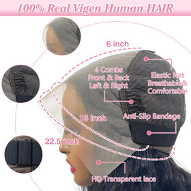 LEHOO body wave texture detail showing soft waves and benefit of salon-like finish