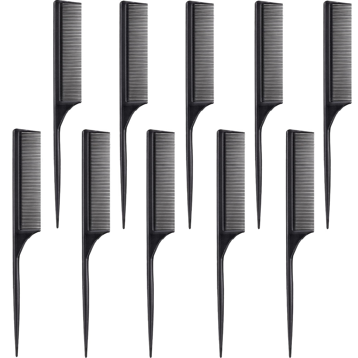 Leinuosen comb set front view showing all ten combs and durable construction benefit