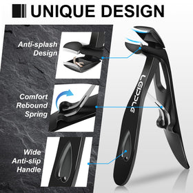 Leipple angled 90-degree clipper in hand improves visibility and reduces bending when trimming