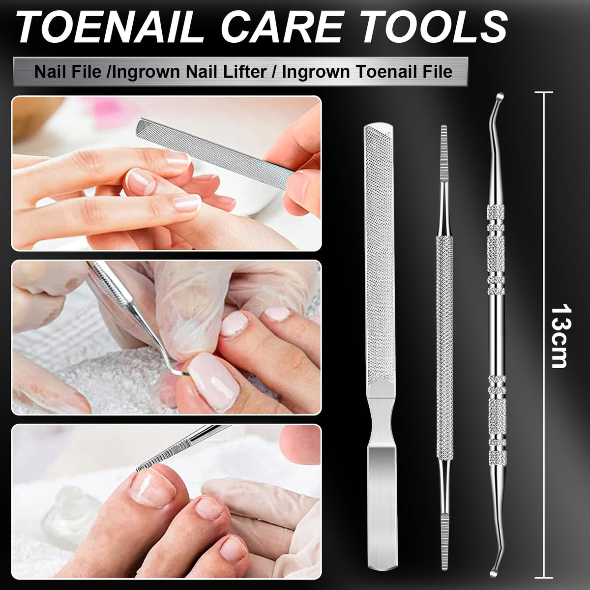 Leipple scale comparison showing clipper size relative to fingers for accurate selection