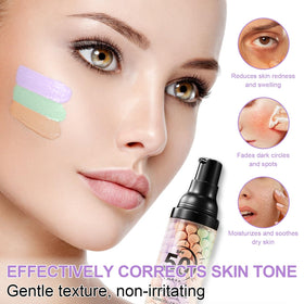 LemonSac before and after face split showing blurred imperfections and smoother skin