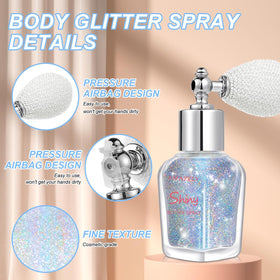 LemonSac Glint-Rainbow on collarbones for luminous festival look