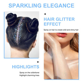 LemonSac Glint-Rainbow on shoulder highlighting contour and glow