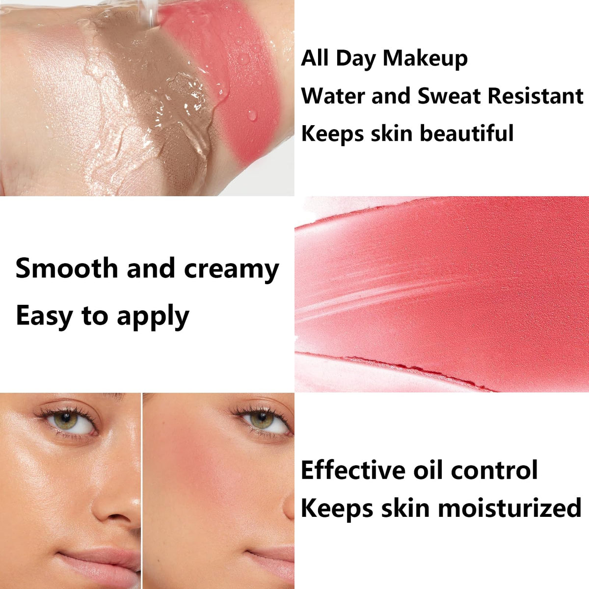 LemonSac model applying contour stick to cheeks for natural sculpting