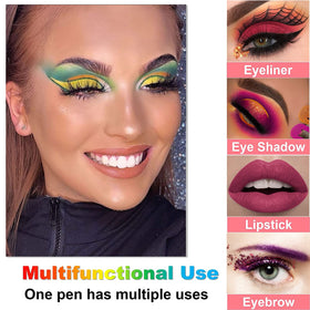 LemonSac pencil being applied to eye showing precise lining benefit