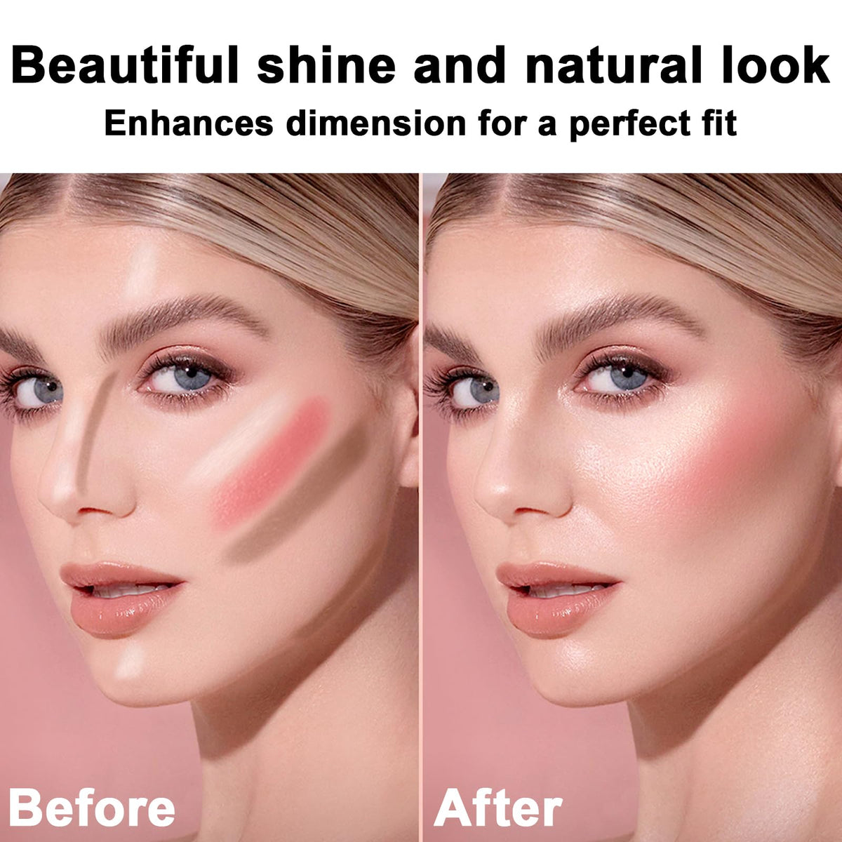 LemonSac arm swatches of bronzer, blush and highlighter for shade guide