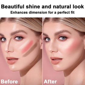 LemonSac arm swatches of bronzer, blush and highlighter for shade guide