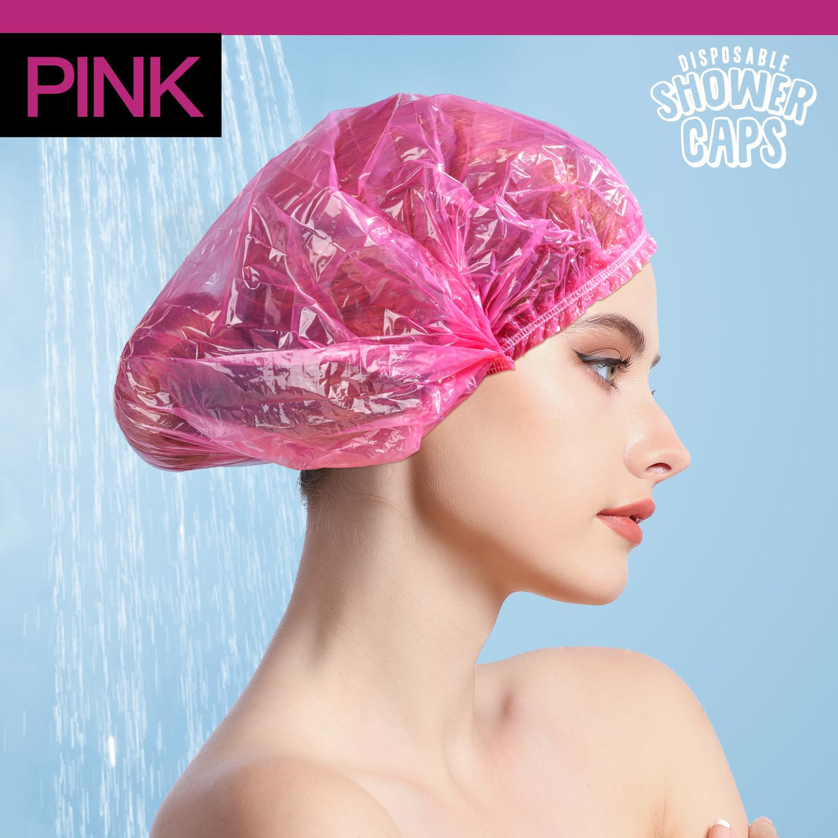 LEOBRO unfolded large pink cap demonstrating roomy 19.3-inch fit
