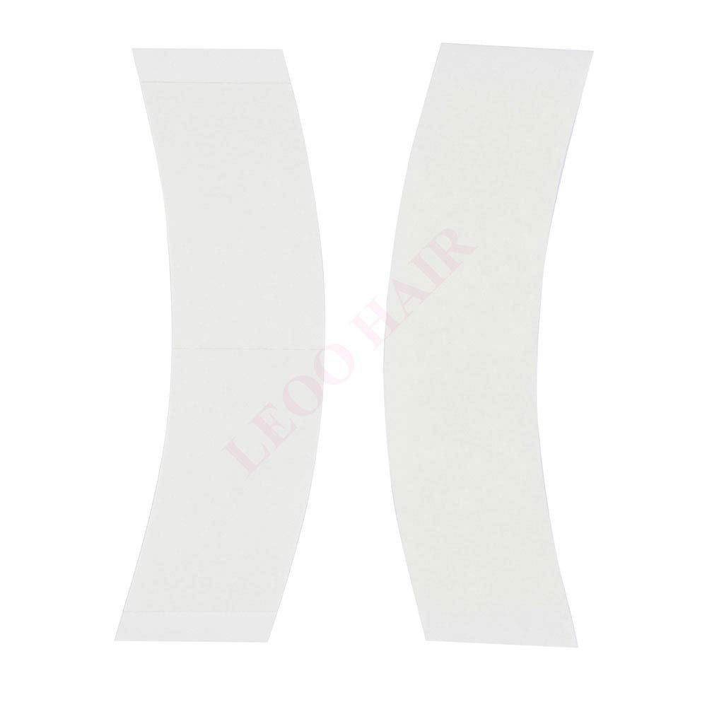 LEOO HAIR clear tape edge and white liner detail demonstrating easy application
