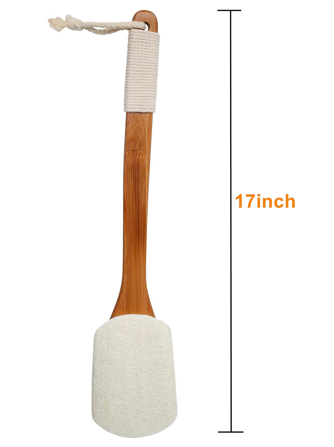 Leotruny close-up of curved wooden handle demonstrating ergonomic reach benefit