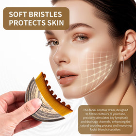 LEPIAOPIAO brush angled on jawline demonstrating contour fit