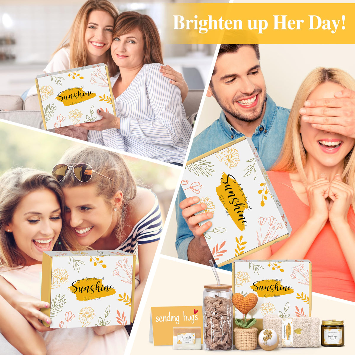 Lepiche lifestyle scene with gift box in a cozy room promoting restful relaxation