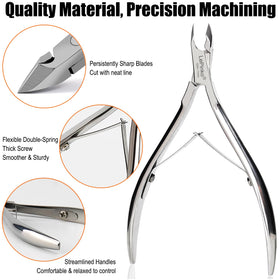 LePinko close-up of ultra-sharp high-carbon stainless-steel blade for precise trimming