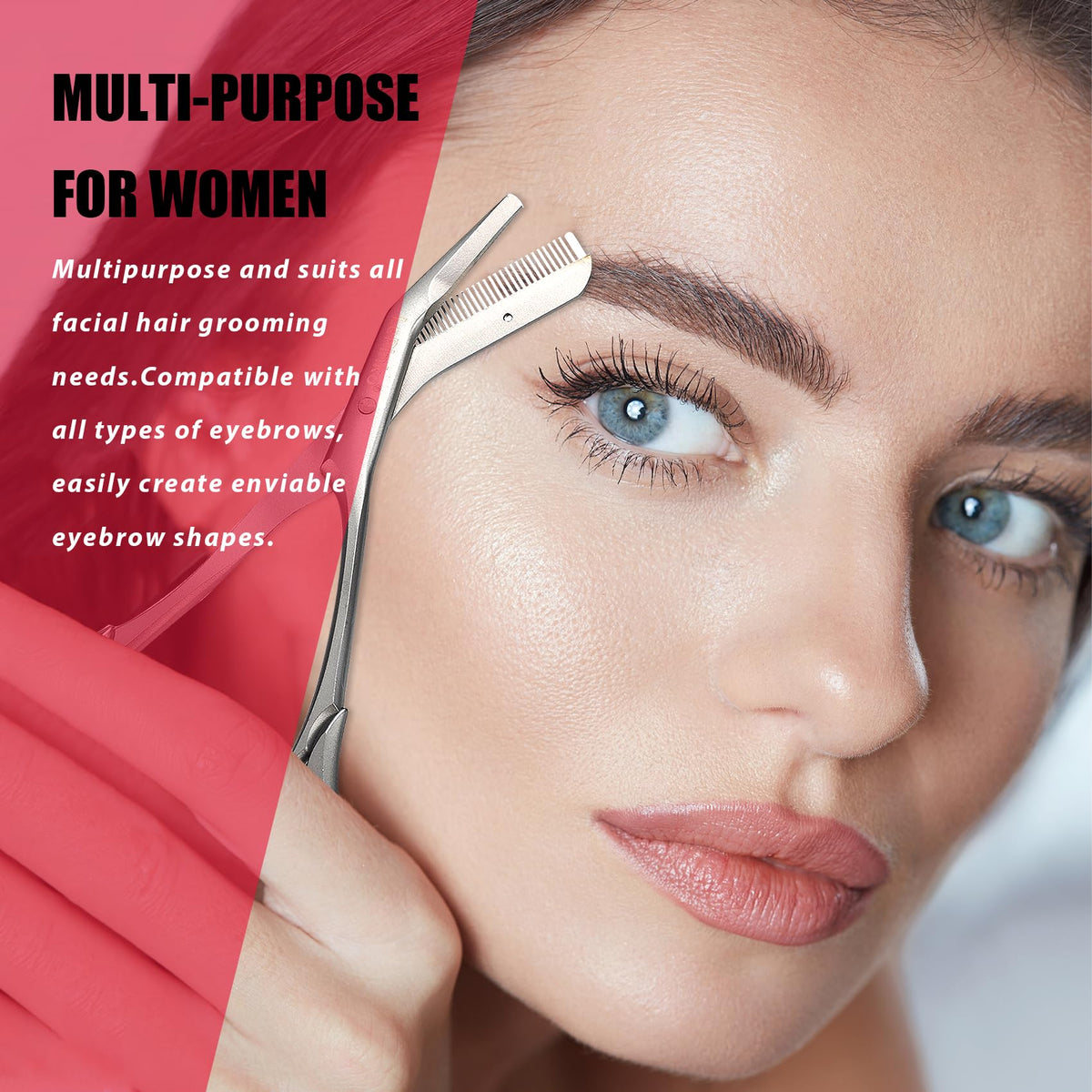 LePinko comb engaged with blades demonstrating simultaneous comb-and-trim action