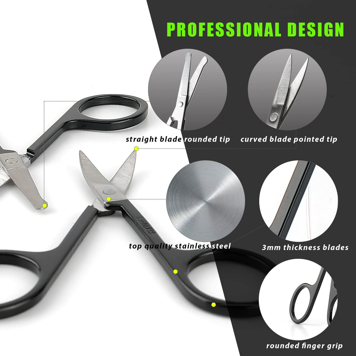 LePinko ergonomic finger loops for steady control and comfortable trimming