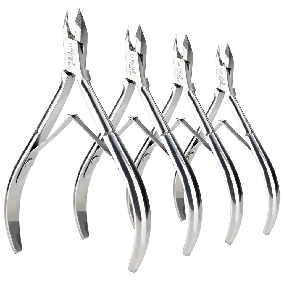 LePinko front view of four nippers showing professional set and quick selection