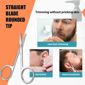 LePinko scissors open in hand demonstrating ergonomic loops and control benefit