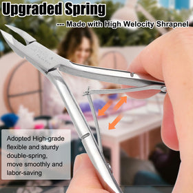 LePinko trimming a fingernail demonstrating clean dead skin removal