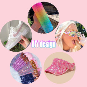 LERBOU decorated garment with gems adding durable decorative shimmer